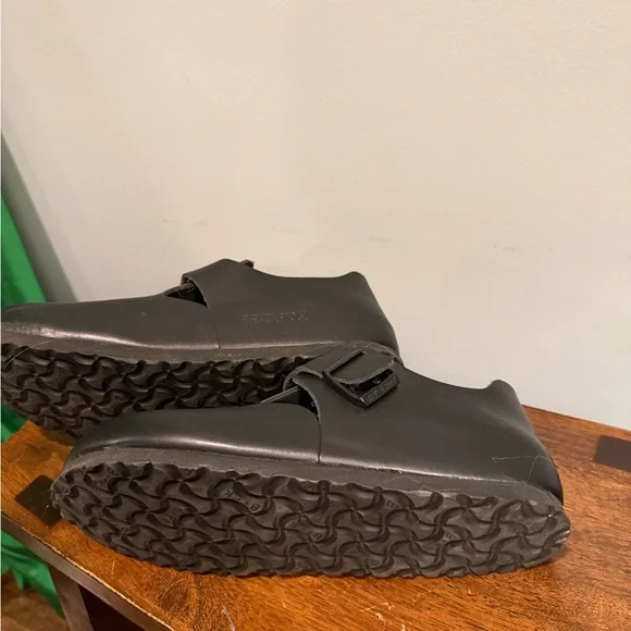 Birkenstock Boston Black Leather Clogs, size 39 - Picture 4 of 6